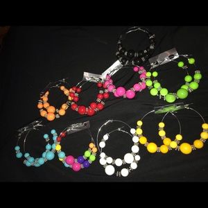 Beaded Hoops